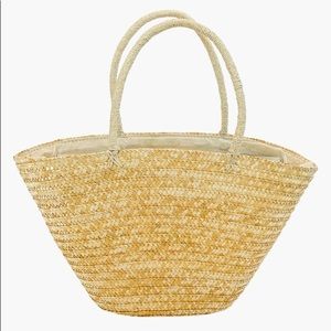 Straw Tote - Natural - NEW / Beach Bag